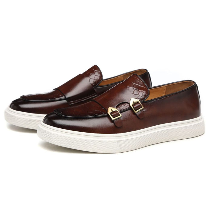 Sorrento Double Leather Loafers - Ferruccio Mancini Collection