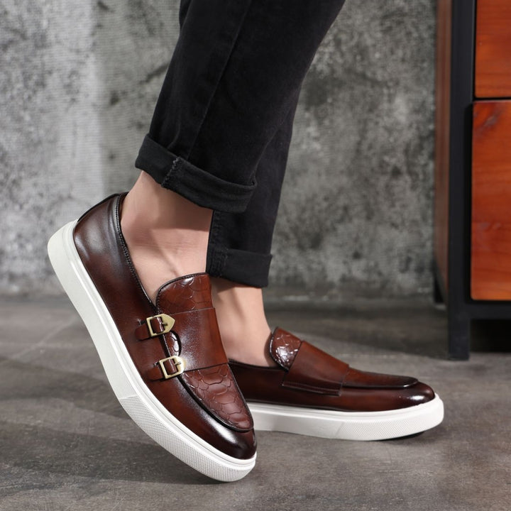 Sorrento Double Leather Loafers - Ferruccio Mancini Collection