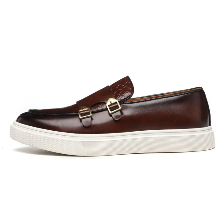 Sorrento Double Leather Loafers - Ferruccio Mancini Collection