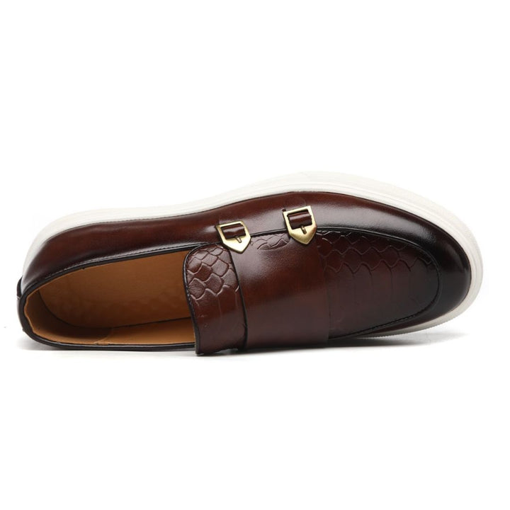 Sorrento Double Leather Loafers - Ferruccio Mancini Collection
