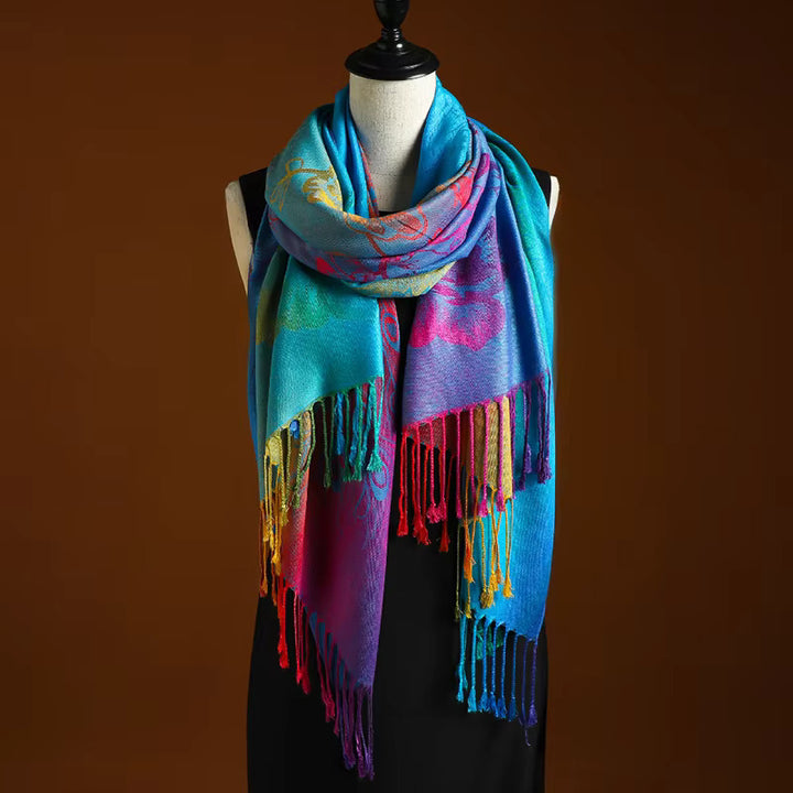 Saffron Sunset Cashmere Wrap