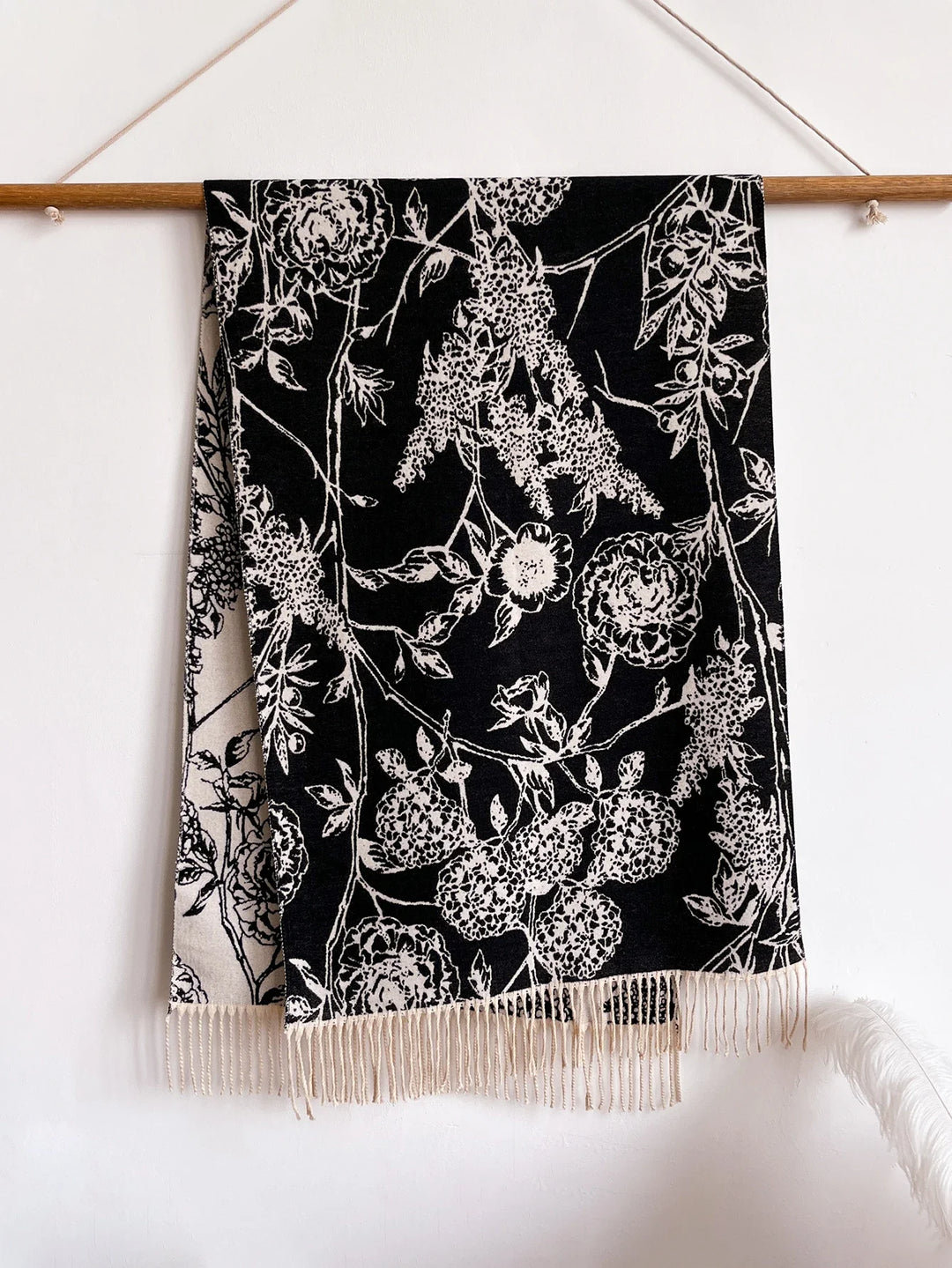 Monet Botanical Cashmere Shawl Drape