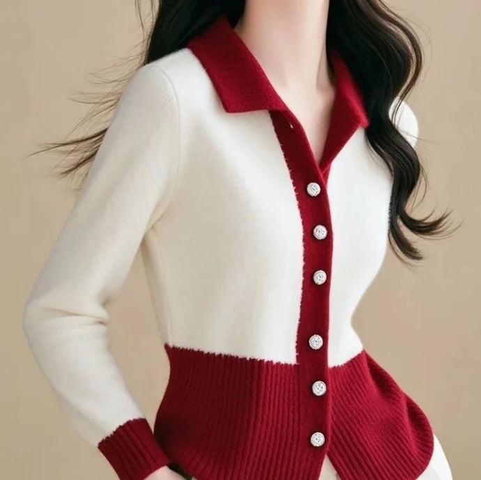 Amelie Contrast Knit Jacket