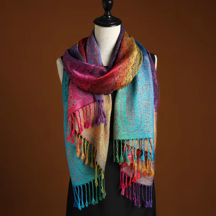 Saffron Sunset Cashmere Wrap