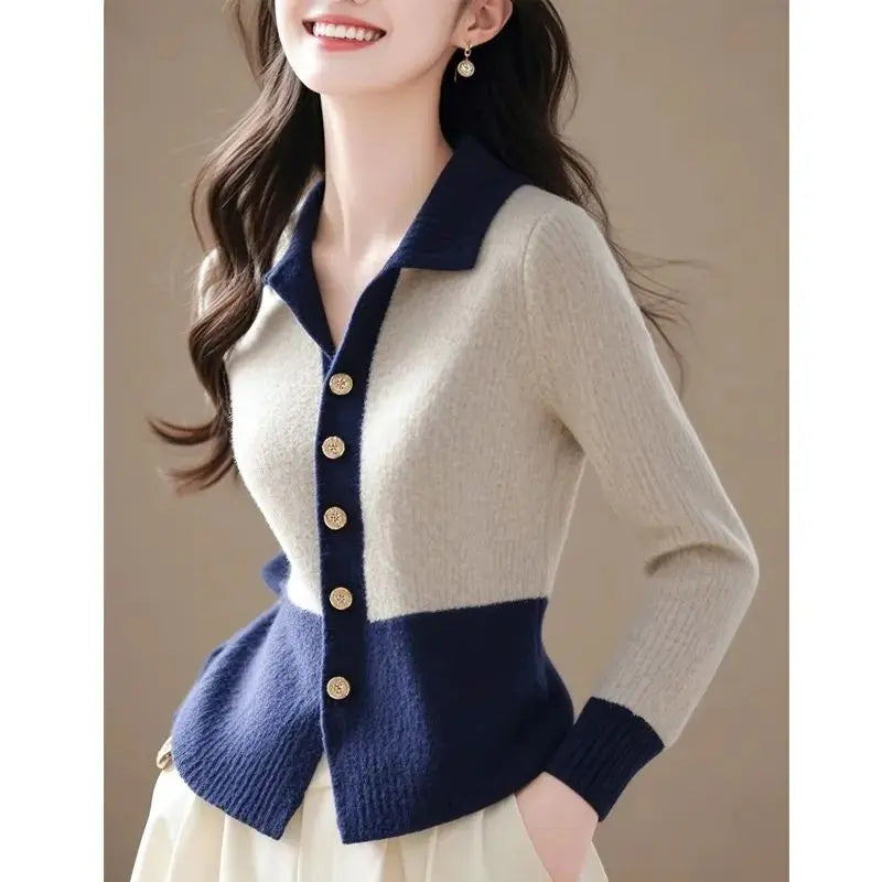 Amelie Contrast Knit Jacket