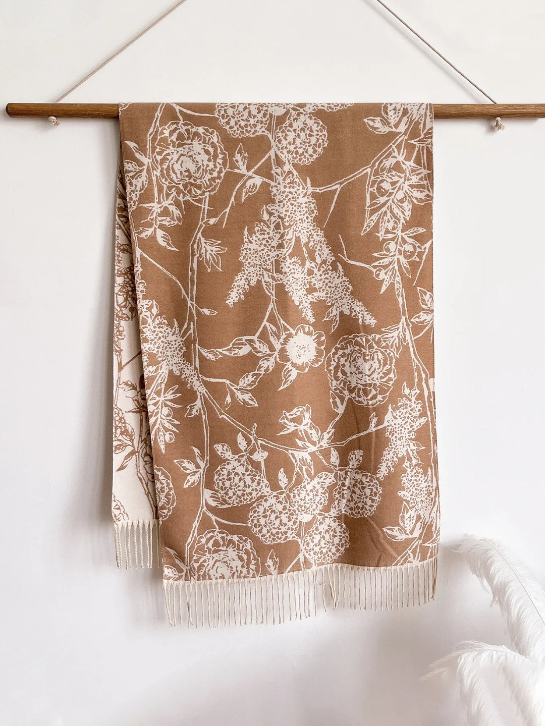 Monet Botanical Cashmere Shawl Drape