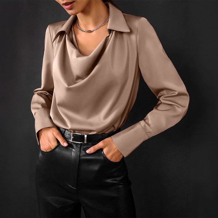 Belgravia Satin Charmeuse Blouse