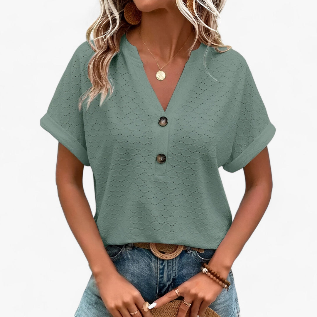 Summer Ease Henley Blouse