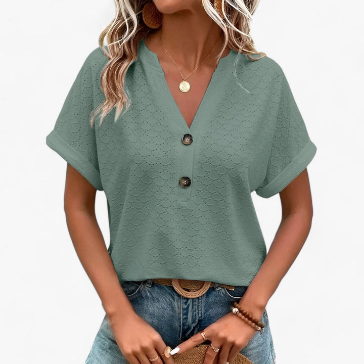 Summer Ease Henley Blouse